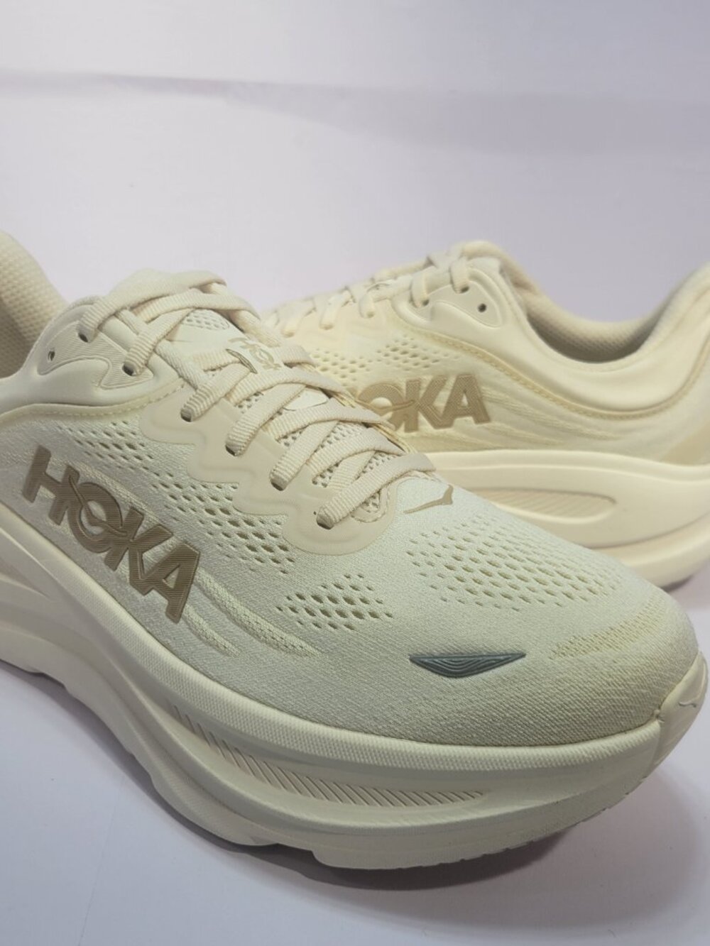HOKA One One Bondi 9 Wide Women's US Size 11D Vanilla/Birch 1162014 VCH - Picture 7 of 12